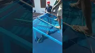 polycarbonate sheet installation #ytshort #shortvideo #viral #polycarbonatesheet