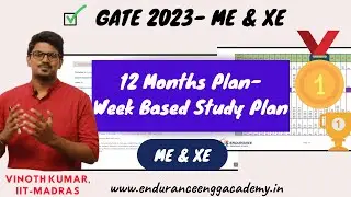 GATE 2023 Study Plan | GATE-Mechanical (ME) & Engineering Science (XE) | EEA