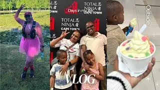 VLOG |Family Ice Cream Date + Total Ninja Adventure & 5KM Cancer Run