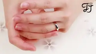 Sterling Silver Plain Band Ring - FarJary