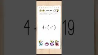 correct this equation please | Brain test Level 190 walkthrough