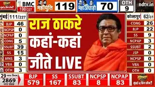 BMC Election Results Counting LIVE : राज ठाकरे कहां-कहां जीते? | BJP | Raj Thackeray