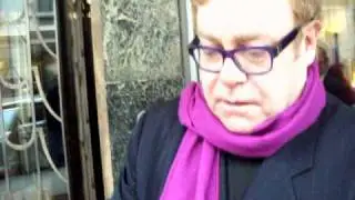 Elton John - Signing autographs in London (07.02.2011.)