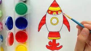 coloring a Rocket - colorier une fus&eacute;e - تلوين صاروخ