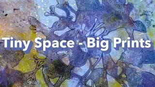 Creative Gelli Printing Without a Dedicated Workspace