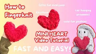 HANDKNIT MINI HEART PLUSHIE