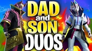 My 10-Year-Old Son Gets So SALTY When He Dies - Dad And Son Duos In Fortnite (Catalyst & Drift Duos)