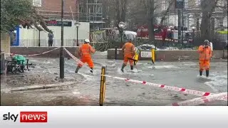 North London floods: Residents evacuated and 1,900 left without water