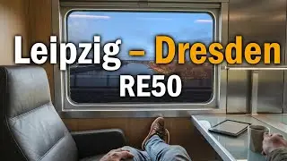 Leipzig – Dresden | RE50 | Train Window POV | 4k