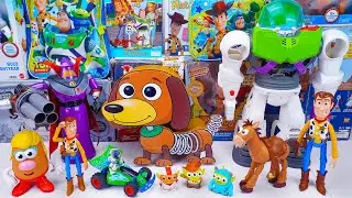 Unboxing Disney Pixar Toy Story toy collection ASMR | Woody & Bullseye & Mystery Slinky Dog Box