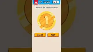 IQ Boost level 148 | Guess the side coin comes up #shorts