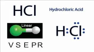 HCl Molecular Geometry / Shape and Bond Angles (hydrochloric acid)