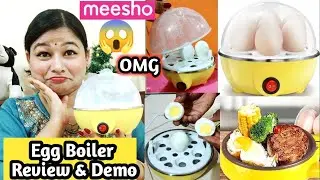 Meesho Egg boiler review & demo😱 | how to use electric egg boiler  | egg poacher | egg streamer 🥚