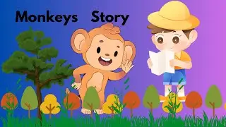 Fun Monkey Facts for Kids | Learn About Monkeys | Preschool #englishstory# #animals#storytime