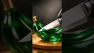 AI banana 🍌 #aishorts glass fruit cutting transparent #aivideogenerator
