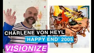 CHARLENE VON HEYL, HAPPY END, 2005. VISIONIZE. Audio description of abstract painting.
