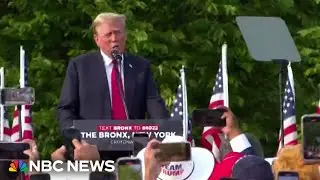 Trump holds campaign rally in the Bronx