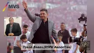 Jorge Barril, especialista de f&uacute;tbol argentino en ESPN charl&oacute; con Rodrigo Chavero