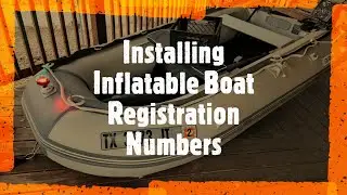 Installing boatnumberplate.com Registration Plates / Numbers On A PVC Inflatable Boat / Dinghy