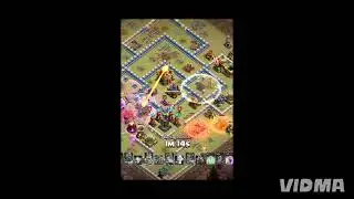 fireball+rocketloons# th15vsth16#the coc war attack ever!!☺️☺️☺️