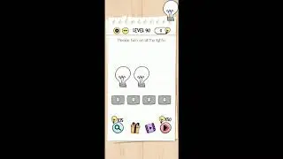 Brain Test Level 90 please turn on all the lights
