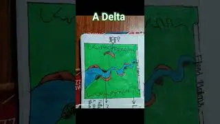 a delta drawing delta drawing kaise banaen chart paper mein A4 size paper mein a delta sketch make