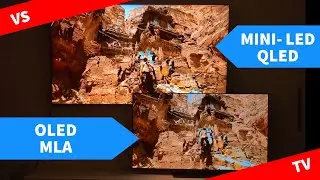 OLED vs Mini LED QLED TV - Gaming Test - Unreal Engine 5 Side-by-Side