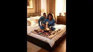 Gen-z mom breakfast in bed gone wrong
