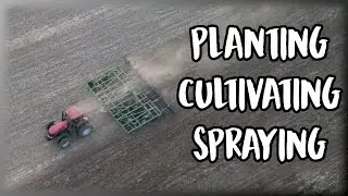 Planting corn - working ground - spraying weeds