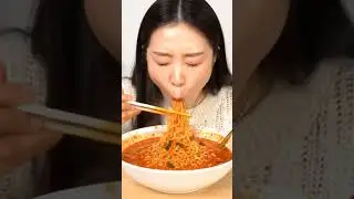 Spicy Fire Noodles ASMR 🌶️🔥 #asmr #mukbang #food #mukbanginternational#eating #globalasmr#eating