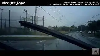 #031 Rainy Afternoon Drive on a Local Road in Japan