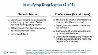 Chapter 2  Drug Names and References