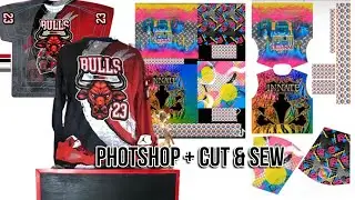 Photoshop встречает шаблоны Cut and Sew. Толстовка с круглым вырезом. Автоматическая профессиональная академия пошива Innate Academy.