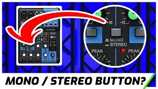 Кнопка моно/стерео Yamaha MG06X | Для чего она нужна?