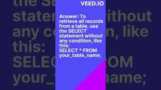 How do you retrieve all records from a table? #viralshort #sqlserver #sql  #coder #sqlcommand