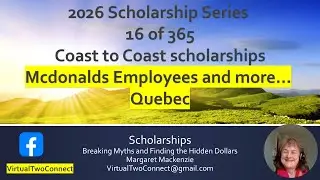 2026 Scholarship Podcast   16 of 365   Mcdonalds staff   athletics   Arts  Quebec