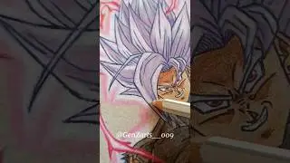 Drawing Goku Black Beast #dbz #anime #shorts #gokufanart #gokublack #viral