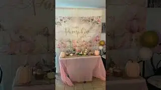 A little pumpkin on the way Baby shower setup