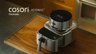 Аэрофритюрница Iconic&trade; из нержавеющей стали объемом 6,5 кварты (около 1,9 литра)
