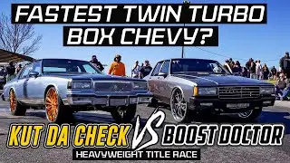 KUT DA CHECK VS BOOST DOCTOR BOX CHEVY HEAVYWEIGHT TITLE REMATCH! -Battle of the Boxes Grudge Race