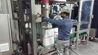 IBC Discharge System Fills Plastic Bags in Boxes
