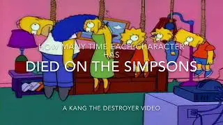How many times characters died in the Simpsons Halloween Specials