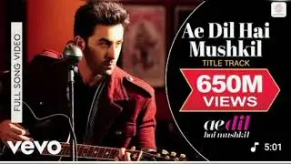 Ae Dil hai mushkil ranbir kapoor, anushka aishwarya arijit Singh ,pritam/ ye ruh bhi meri 