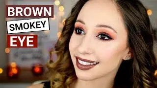 Warm Brown Smokey Eye Makeup Tutorial | Desert Dusk Palette (Hooded eyes!!)