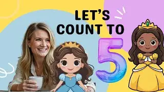 Count to 5 with Princesses! 👑✨ Ariel, Jasmine, Moana, Mulan & Tiana Hiding in the Magic House! 🏰🔍