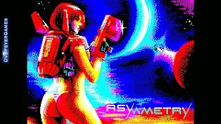 ASYMMETRY - 128K ZX Spectrum 2025 game! Gameplay! - DVDfeverGames