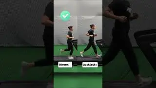 💥Excessive Heel Strike💥 #running #pt #physicaltherapy #runform #runningform #runners