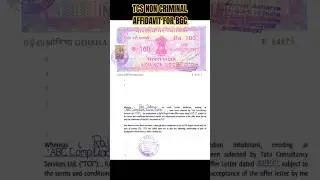 TCS NON CRIMINAL AFFIDAVIT FILL UP 2024-25 | TCS ONBOARDING DOCUMENTS | TCS NCA FULL GUIDE