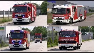 [Gefahrgutunfall & Lagerhallenbrand] Unterkreis&uuml;bung der Feuerwehren & DRK in Heddesheim 2019