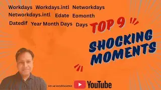Part-7 | Complete Date Functions Guide in Excel | TODAY, NOW, DATE, DATEDIF, EOMONTH & More